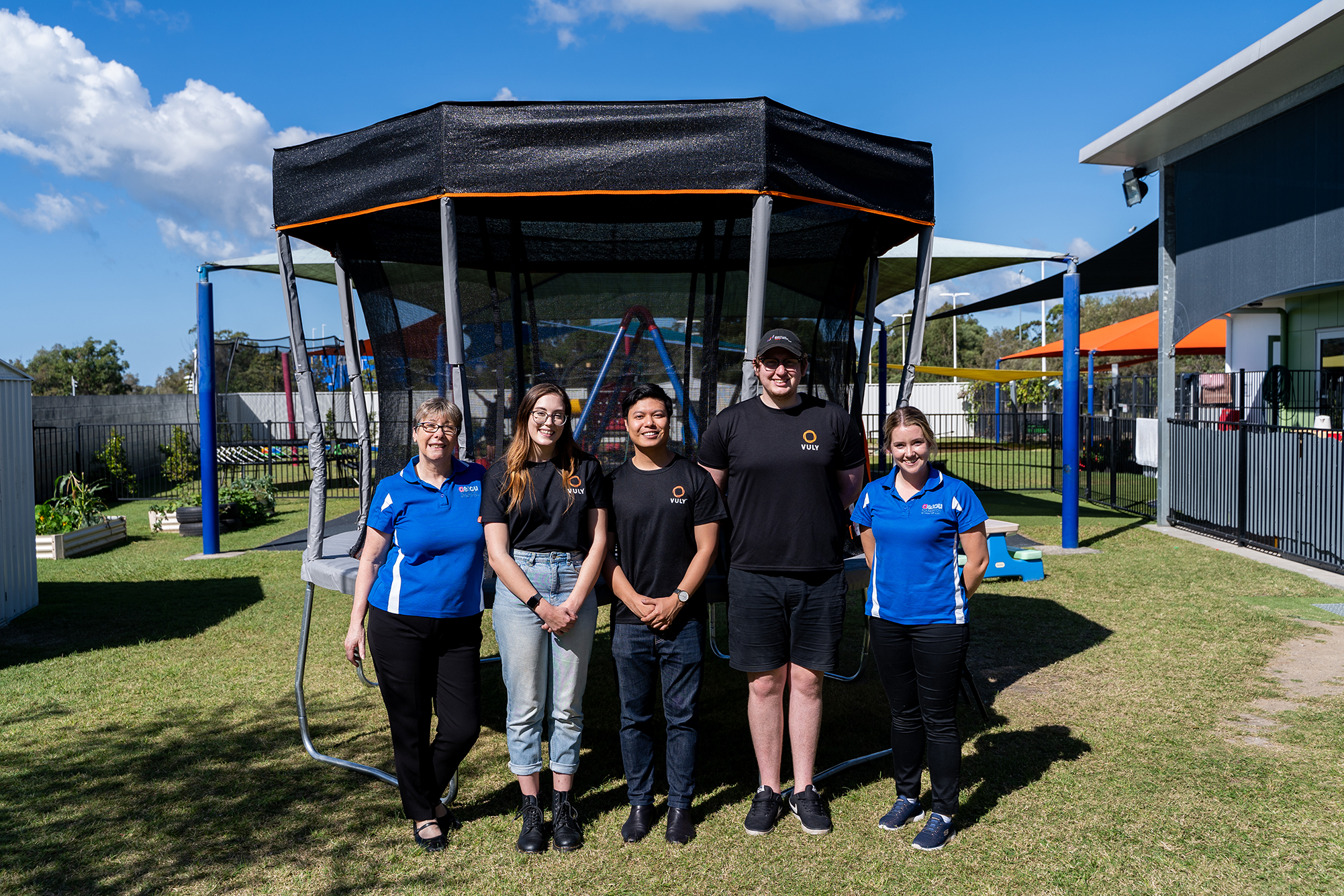 Children jump for joy at AEIOU Sippy Downs